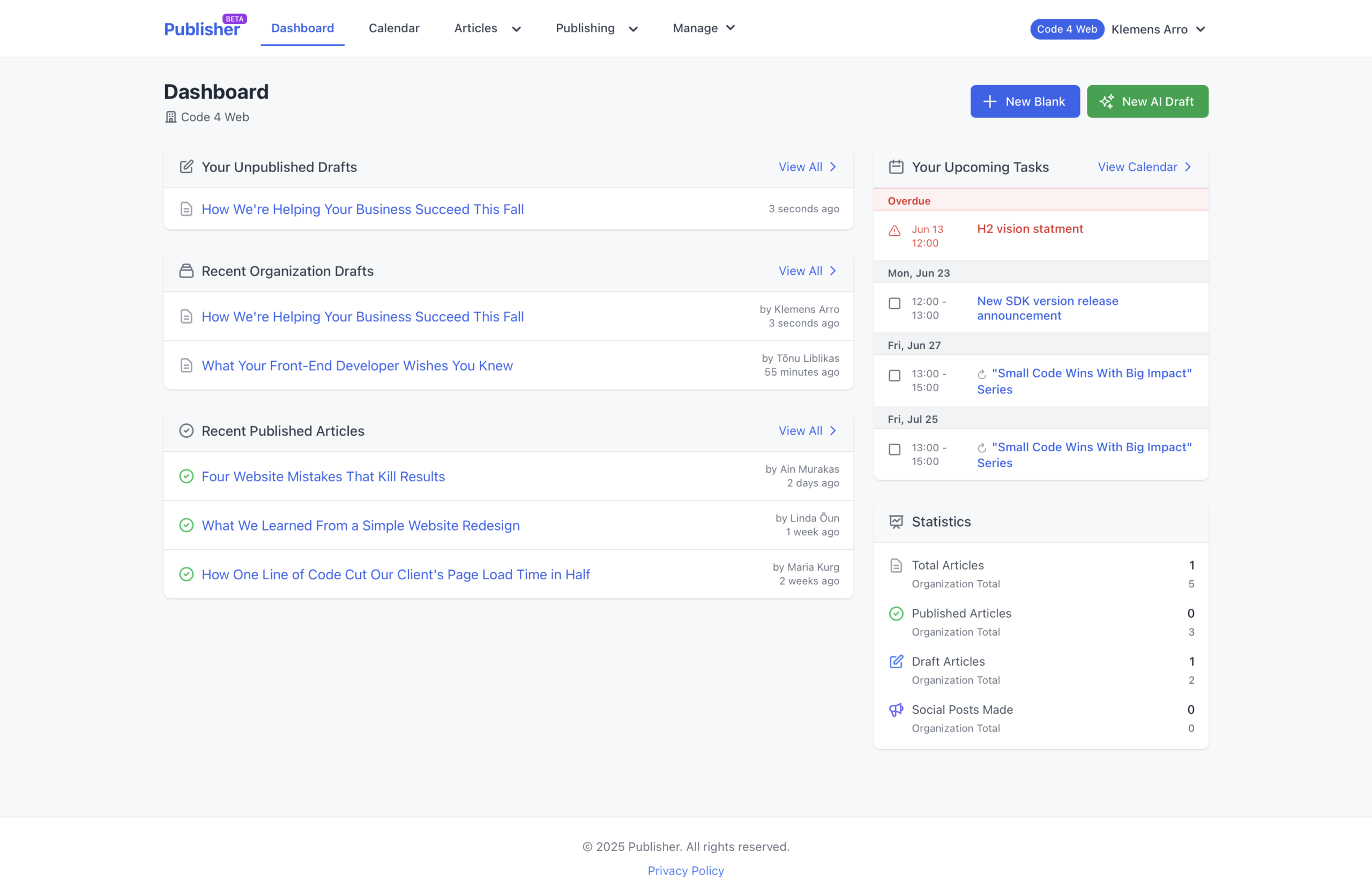 Publisher Solution Overview